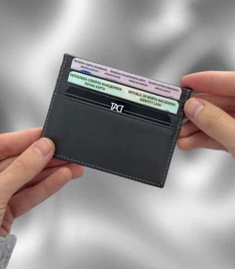 Solid - Кожен Паричник 29 maski paricnik za karticki Solid Siva 2