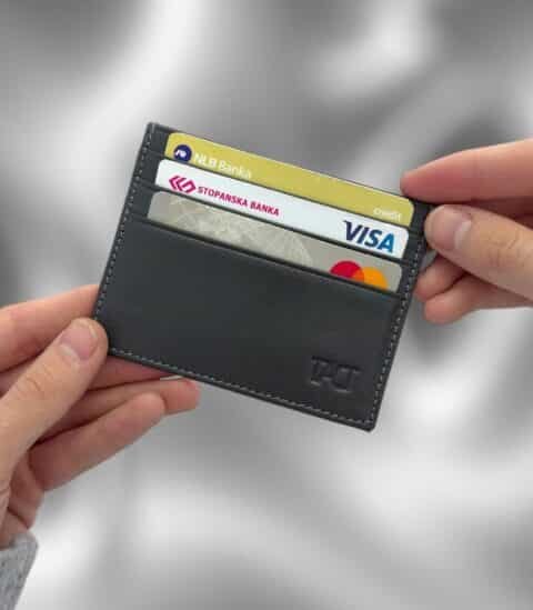 Solid - Кожен Паричник 30 maski paricnik za karticki Solid Siva 3